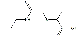 2-{[2-oxo-2-(propylamino)ethyl]thio}propanoic acid 结构式