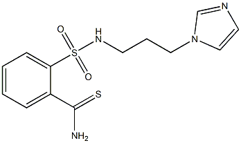 2-{[3-(1H-imidazol-1-yl)propyl]sulfamoyl}benzene-1-carbothioamide 结构式