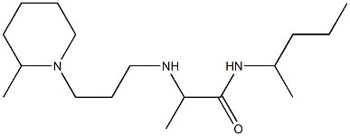 2-{[3-(2-methylpiperidin-1-yl)propyl]amino}-N-(pentan-2-yl)propanamide 结构式