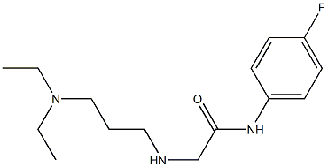 2-{[3-(diethylamino)propyl]amino}-N-(4-fluorophenyl)acetamide 结构式