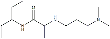 2-{[3-(dimethylamino)propyl]amino}-N-(pentan-3-yl)propanamide 结构式