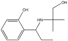 2-{1-[(1-hydroxy-2-methylpropan-2-yl)amino]propyl}phenol 结构式