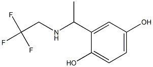 2-{1-[(2,2,2-trifluoroethyl)amino]ethyl}benzene-1,4-diol 结构式