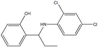 2-{1-[(2,4-dichlorophenyl)amino]propyl}phenol 结构式