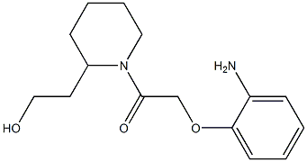2-{1-[(2-aminophenoxy)acetyl]piperidin-2-yl}ethanol 结构式