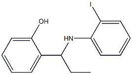 2-{1-[(2-iodophenyl)amino]propyl}phenol 结构式