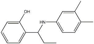 2-{1-[(3,4-dimethylphenyl)amino]propyl}phenol 结构式