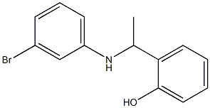 2-{1-[(3-bromophenyl)amino]ethyl}phenol 结构式