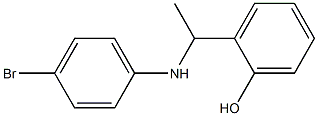 2-{1-[(4-bromophenyl)amino]ethyl}phenol 结构式