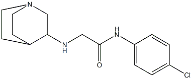 2-{1-azabicyclo[2.2.2]octan-3-ylamino}-N-(4-chlorophenyl)acetamide 结构式