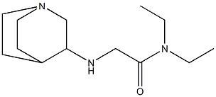 2-{1-azabicyclo[2.2.2]octan-3-ylamino}-N,N-diethylacetamide 结构式