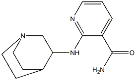 2-{1-azabicyclo[2.2.2]octan-3-ylamino}pyridine-3-carboxamide 结构式