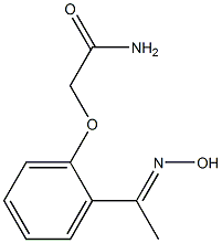 2-{2-[(1E)-N-hydroxyethanimidoyl]phenoxy}acetamide 结构式