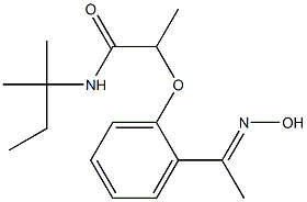 2-{2-[1-(hydroxyimino)ethyl]phenoxy}-N-(2-methylbutan-2-yl)propanamide 结构式