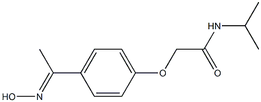2-{4-[(1E)-N-hydroxyethanimidoyl]phenoxy}-N-isopropylacetamide 结构式