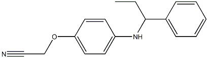2-{4-[(1-phenylpropyl)amino]phenoxy}acetonitrile 结构式