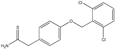 2-{4-[(2,6-dichlorophenyl)methoxy]phenyl}ethanethioamide 结构式