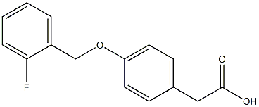 2-{4-[(2-fluorophenyl)methoxy]phenyl}acetic acid 结构式