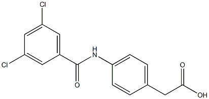 2-{4-[(3,5-dichlorobenzene)amido]phenyl}acetic acid 结构式