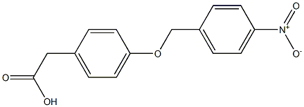 2-{4-[(4-nitrophenyl)methoxy]phenyl}acetic acid 结构式