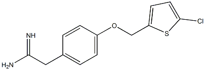 2-{4-[(5-chlorothien-2-yl)methoxy]phenyl}ethanimidamide 结构式
