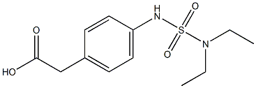 2-{4-[(diethylsulfamoyl)amino]phenyl}acetic acid 结构式