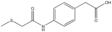 2-{4-[2-(methylsulfanyl)acetamido]phenyl}acetic acid 结构式