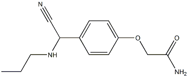 2-{4-[cyano(propylamino)methyl]phenoxy}acetamide 结构式