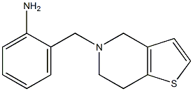 2-{4H,5H,6H,7H-thieno[3,2-c]pyridin-5-ylmethyl}aniline 结构式