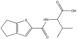 2-{4H,5H,6H-cyclopenta[b]thiophen-2-ylformamido}-3-methylbutanoic acid 结构式