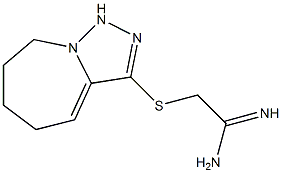 2-{5H,6H,7H,8H,9H-[1,2,4]triazolo[3,4-a]azepin-3-ylsulfanyl}ethanimidamide 结构式