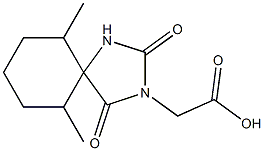 2-{6,10-dimethyl-2,4-dioxo-1,3-diazaspiro[4.5]decan-3-yl}acetic acid 结构式