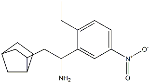 2-{bicyclo[2.2.1]heptan-2-yl}-1-(2-ethyl-5-nitrophenyl)ethan-1-amine 结构式