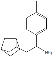 2-{bicyclo[2.2.1]heptan-2-yl}-1-(4-methylphenyl)ethan-1-amine 结构式