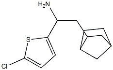 2-{bicyclo[2.2.1]heptan-2-yl}-1-(5-chlorothiophen-2-yl)ethan-1-amine 结构式