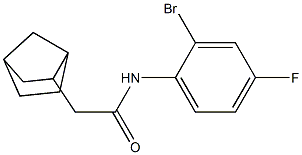 2-{bicyclo[2.2.1]heptan-2-yl}-N-(2-bromo-4-fluorophenyl)acetamide 结构式