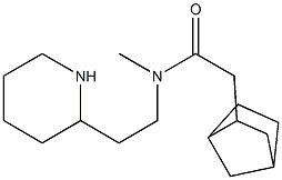 2-{bicyclo[2.2.1]heptan-2-yl}-N-methyl-N-[2-(piperidin-2-yl)ethyl]acetamide 结构式