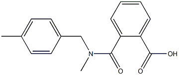 2-{methyl[(4-methylphenyl)methyl]carbamoyl}benzoic acid 结构式