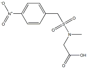 2-{methyl[(4-nitrophenyl)methane]sulfonamido}acetic acid 结构式