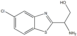 2-amino-2-(5-chloro-1,3-benzothiazol-2-yl)ethan-1-ol 结构式