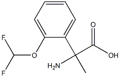 2-amino-2-[2-(difluoromethoxy)phenyl]propanoic acid 结构式