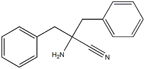 2-amino-2-benzyl-3-phenylpropanenitrile 结构式