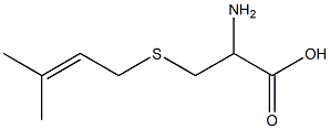 2-amino-3-[(3-methylbut-2-enyl)thio]propanoic acid 结构式