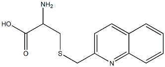 2-amino-3-[(quinolin-2-ylmethyl)sulfanyl]propanoic acid 结构式