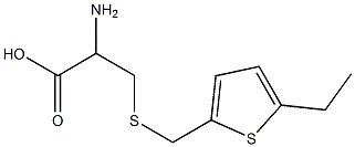 2-amino-3-{[(5-ethylthien-2-yl)methyl]thio}propanoic acid 结构式