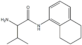 2-amino-3-methyl-N-5,6,7,8-tetrahydronaphthalen-1-ylbutanamide 结构式