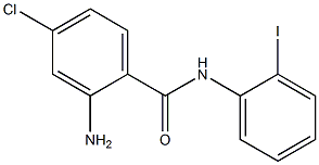 2-amino-4-chloro-N-(2-iodophenyl)benzamide 结构式