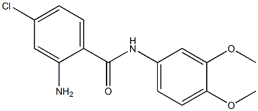 2-amino-4-chloro-N-(3,4-dimethoxyphenyl)benzamide 结构式