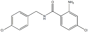 2-amino-4-chloro-N-[(4-chlorophenyl)methyl]benzamide 结构式