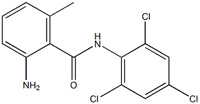 2-amino-6-methyl-N-(2,4,6-trichlorophenyl)benzamide 结构式